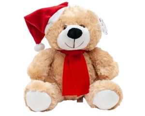 Kerstbeer met Kerstmuts 30cm