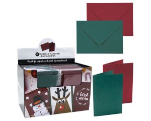 Set 4 dubbele kaarten + envelop