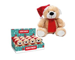 Kerstbeer met Kerstmuts 12cm