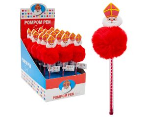 Pompom pen Sint