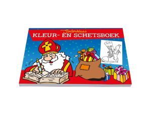 Kleur-/tekenblok A4 Sinterklaas