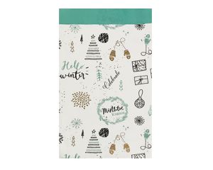 Geschenkzakjes Kerst Doodle 25x34 100 stuks