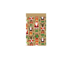 Geschenkzakjes Kerst Santa 12x19cm 200 stuks