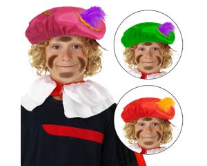 Piet baret - stof 3 kleuren