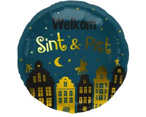 Folieballon Sint & Piet -  45cm