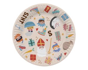 Borden Welkom Sint & Pieten - papier 18cm 8 stuks