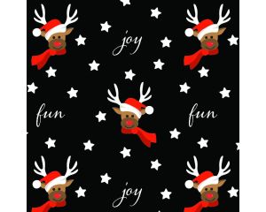 Toonbankrol Kerst Rudolph 200mx30cm