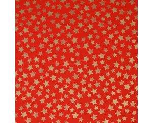 Toonbankrol Kerst Sterretjes op rood 150mx50