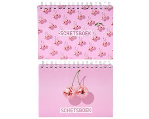 Schetsboek A5 spiraal Cherry