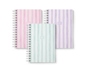 Notitieboek A6 spiraal STRIPES