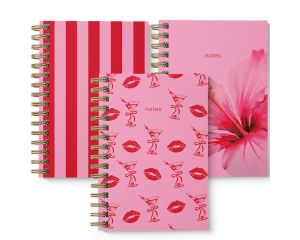 Notitieboek A5 spiraal PINK
