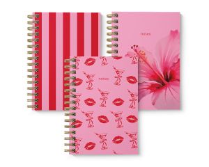 Notitieboek A6 spiraal PINK