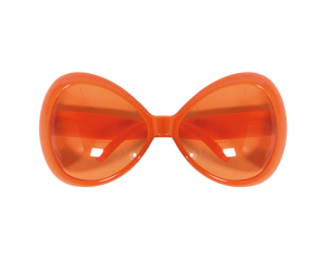 Bril Oranje groot
