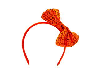 Tiara met strik Oranje