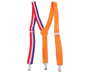 Bretels Rood/wit/blauw + Oranje