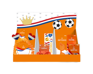 Tafeldisplay Oranje 50x25x32cm