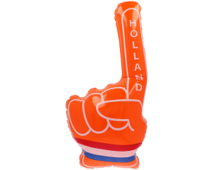 Opblaasbare hand oranje