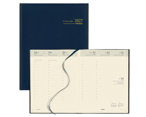 Bureau Agenda Lima Concorde Blauw - 1 week per 2 pagina's