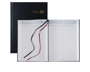 Bureau Agenda Santex Bremax Zwart - 1 dag per pagina