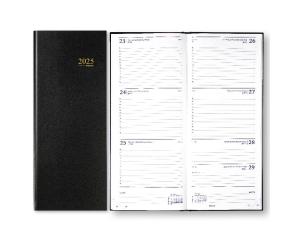Bureau Agenda Lima Saturnus Zwart - 1 week per 2 pagina's