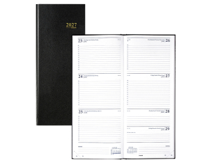 Bureau Agenda Lima Saturnus Zwart - 1 week per 2 pagina's