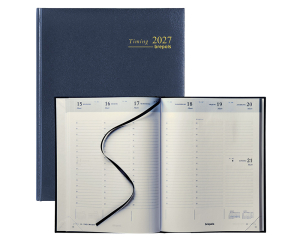 Bureau Agenda Lima Timing Blauw - 1 week per 2 pagina's