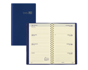 Zak Agenda Genova Interplan Blauw - 1 week per 2 pagina's