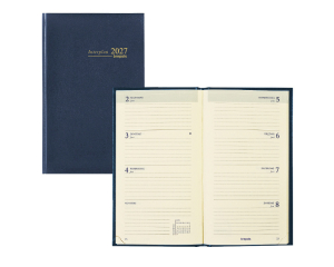 Zak Agenda Lima Interplan Blauw NL - 1 week per 2 pagina's
