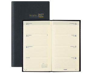 Zak Agenda Lima Interplan Zwart NL - 1 week per 2 pagina's