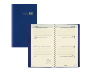 Zak Agenda Genova Interplan Blauw - 1 week per 2 pagina's