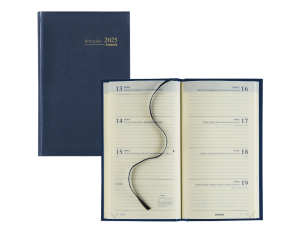 Zak Agenda Lima Interplan Blauw - 1 week per 2 pagina's