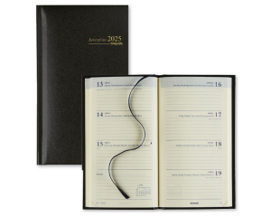 Zak Agenda Lima Interplan Zwart - 1 week per 2 pagina's