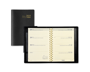 Zak Agenda Genova Delta Zwart - 1 week per 2 pagina's