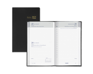 Zak Agenda Seta Breform Zwart - 1 dag per pagina