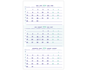 Wandkalender - 3 maanden overzicht