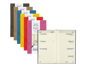 Zak Agenda Lucca Optivision Assorti - 1 week per 2 pagina's