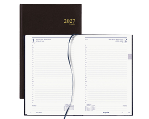 Bureau Agenda Lima Saturnus Zwart  - 1 dag per pagina