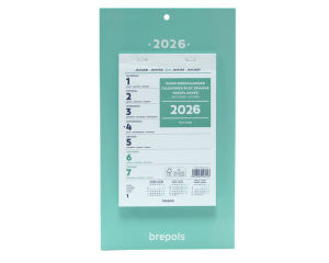 Wandkalender op schild - 1 week overzicht