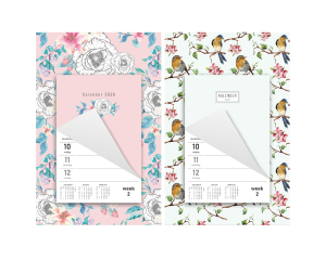 Wand/weekkalender Birds & Garden