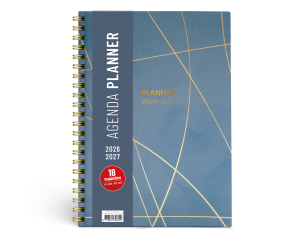 Planner spiraal Elara blauw - 29x21cm