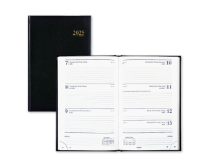Bureau Agenda Lima Saturnus Zwart  - 1 week per 2 pagina's
