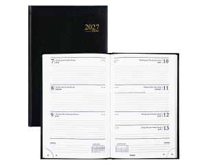 Bureau Agenda Lima Saturnus Zwart  - 1 week per 2 pagina's