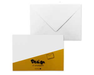 Pak Luxe Enveloppen wit 15 stuks
