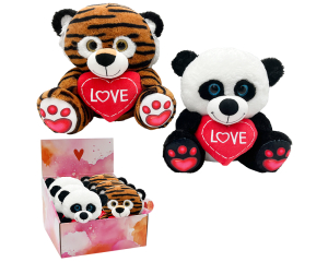 Panda / Tijger knuffel - 30cm