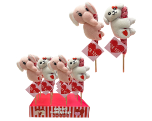 Lollyswirl met knuffeltje - 50 gram