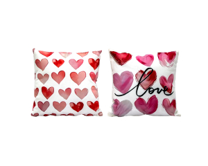 Kussen met hartjes - 35cm