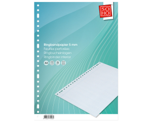 Ringbandpapier 23-rings 5mm 100 vellen