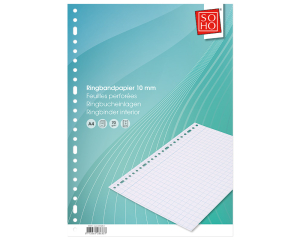 Ringbandpapier 23-rings 10mm 100 vellen