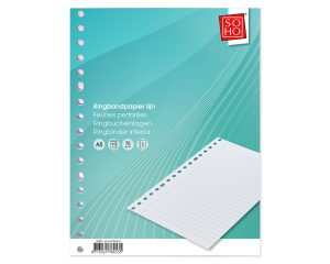 Ringbandpapier 17-rings lijn 100 vellen