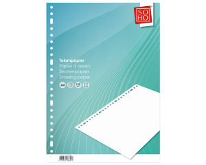 Tekenpapier 23-rings 100 vellen